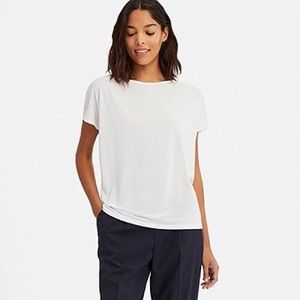 Uniqlo Winter White Drape Shirt